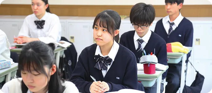 一日の流れ6: 夕方の校内風景